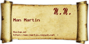 Man Martin névjegykártya